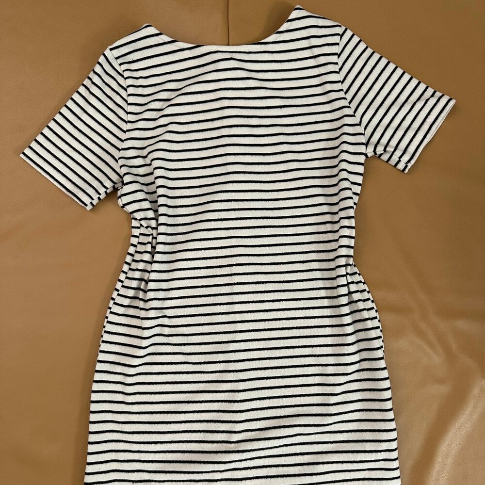 Lumiere Size M Mini Stripe Dress